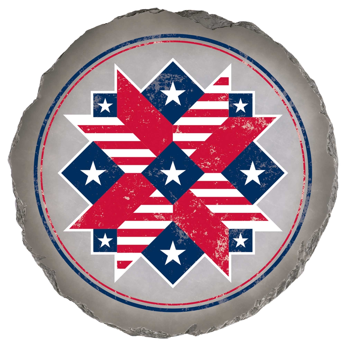 SSR-1031 Garden Stone Patriotic Barn Star