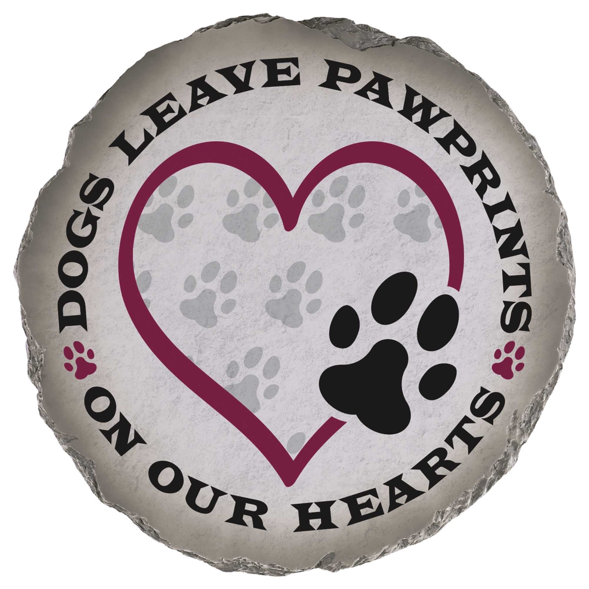 SSR-1022 Garden Stone Dogs Leave Pawprints On Our