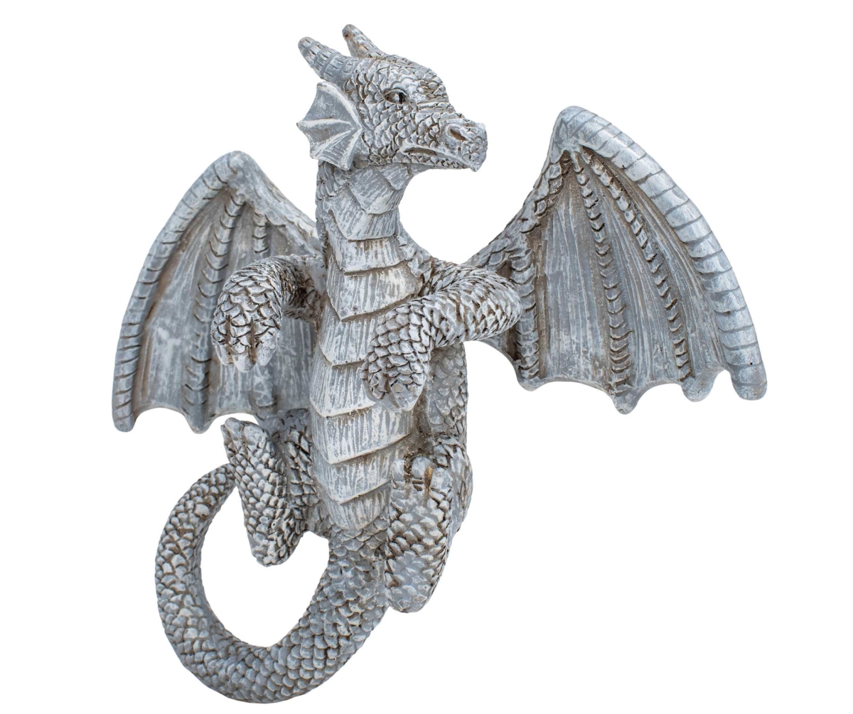 GRDN-9001 Garden Dragon Pot Hanger Stone Gray