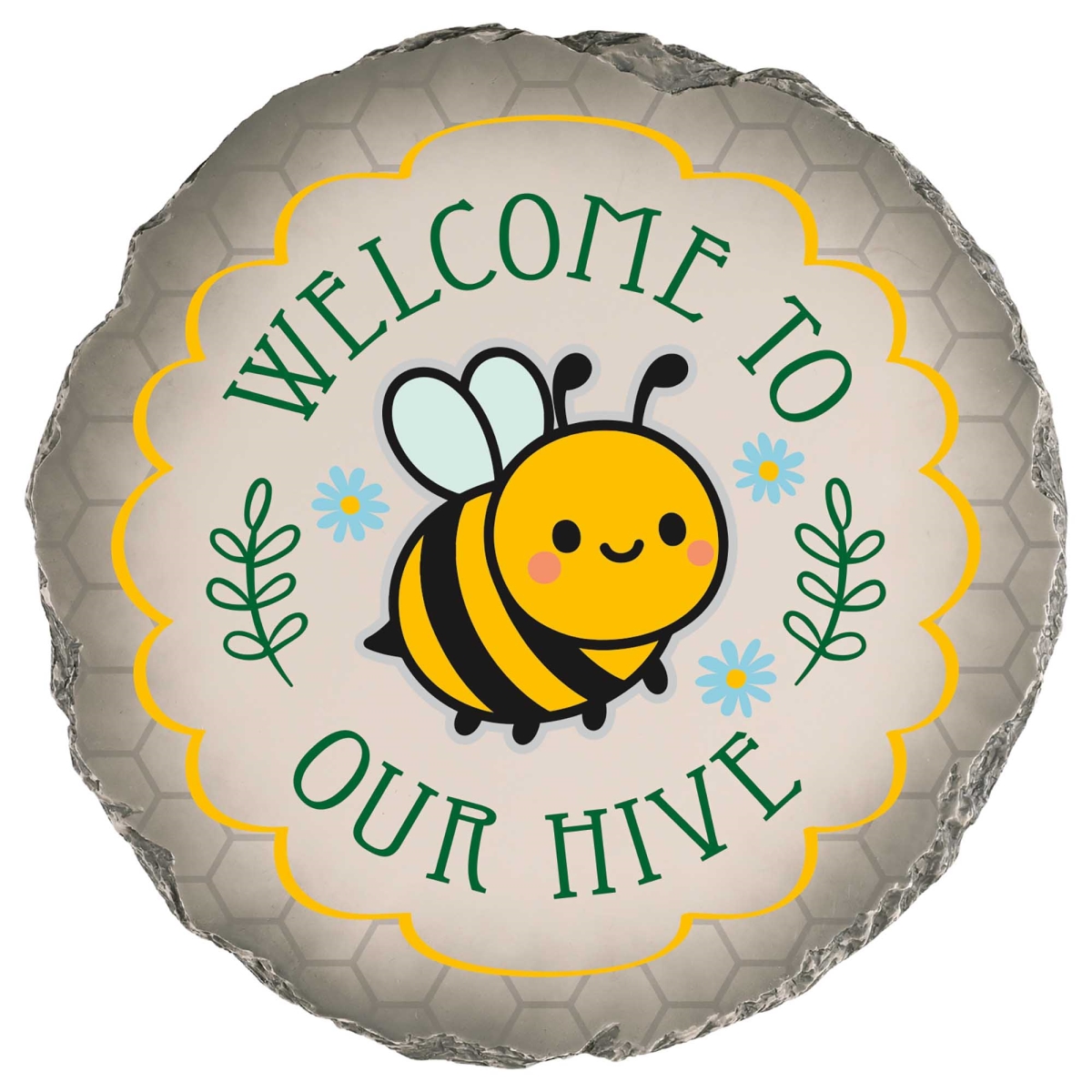 SSR-1017 Garden Stone Welcome To Our Hive