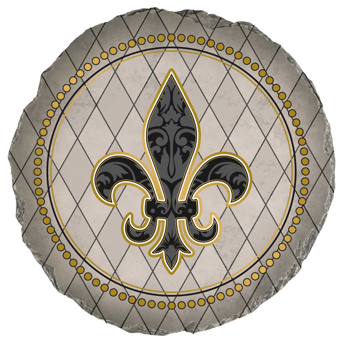 SSR-1003 Garden Stone Fleur De Lis
