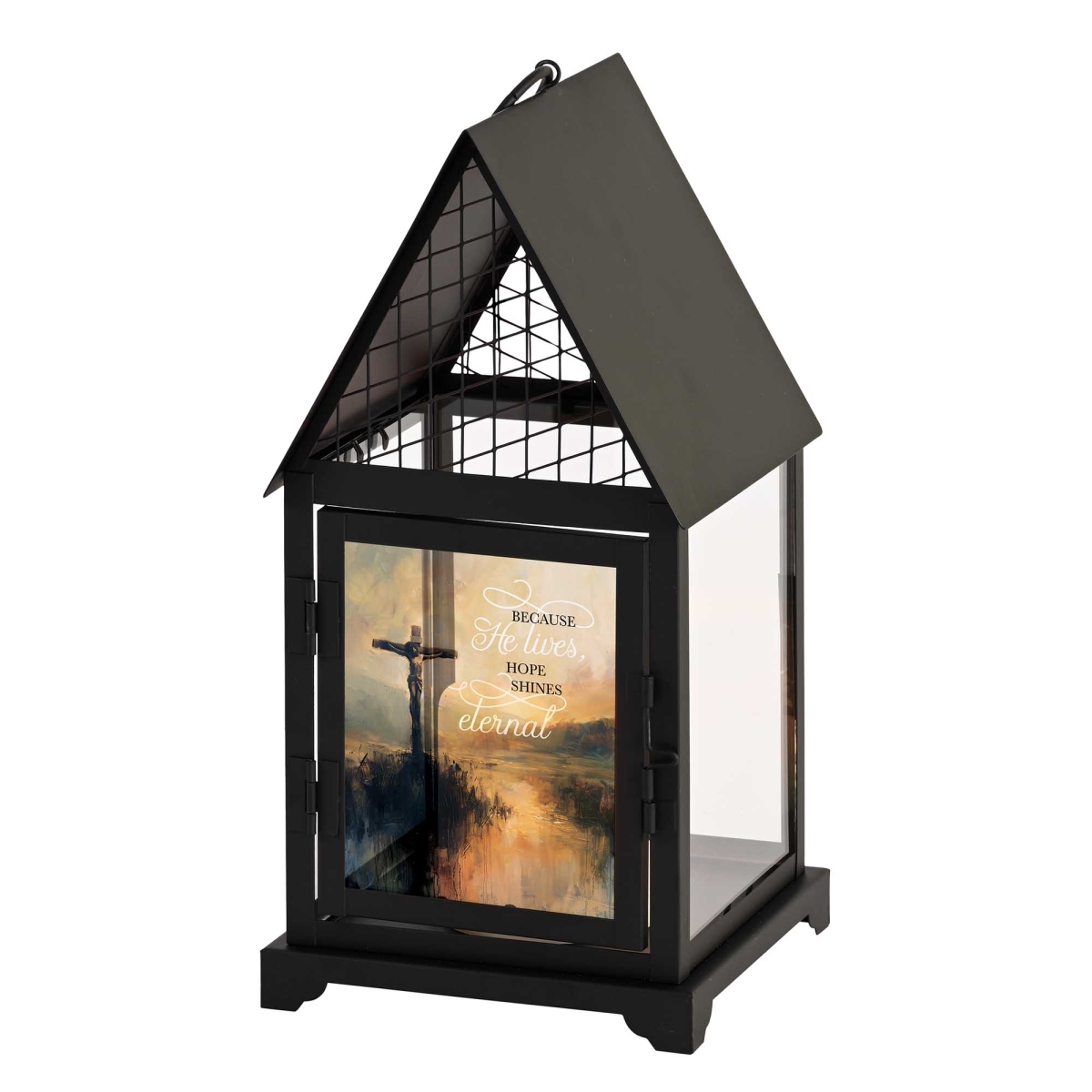 LTNMTB3 Lantern Because He Live Hope Shines