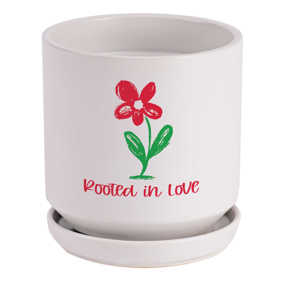 PLNT-5 Planter Flower Rooted In Love