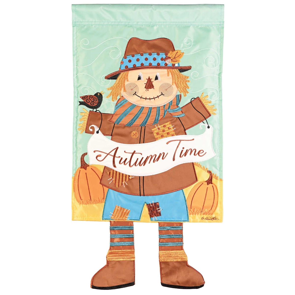 M001872 Large Crazy Leg Scarecrow Autumn Time