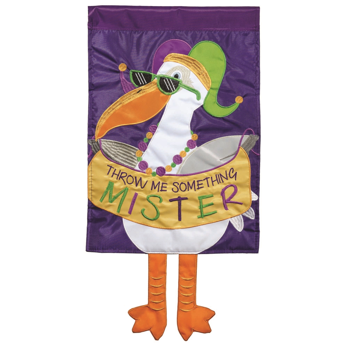 M001391 Large Crazy Leg Pelican With Beads