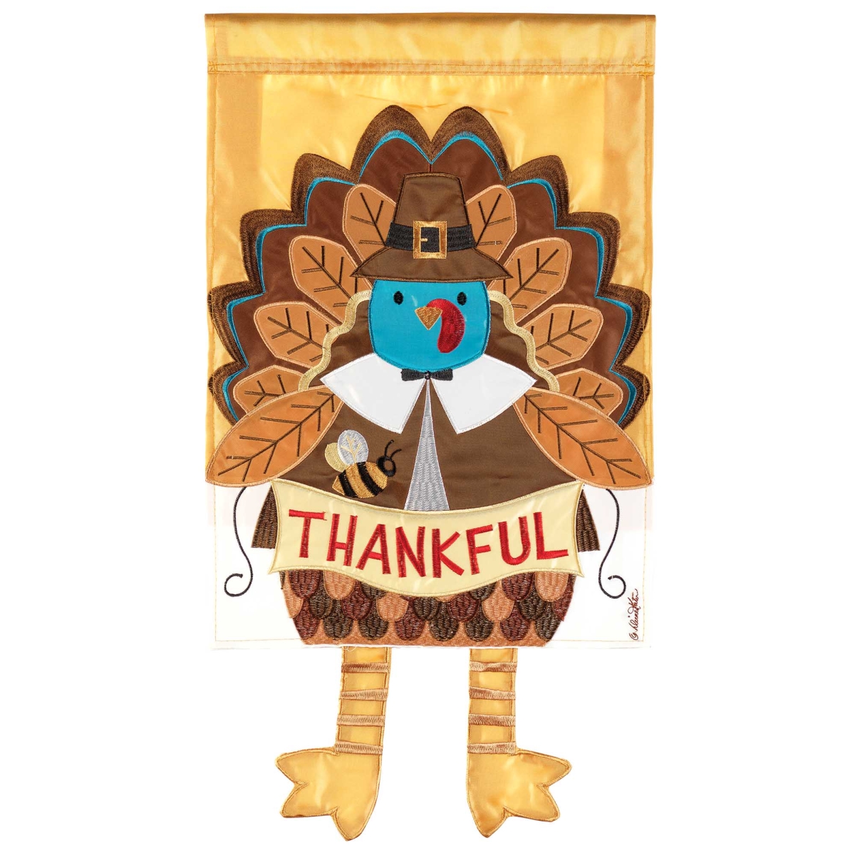 M001625 Large Crazy Leg Turkey Thankful