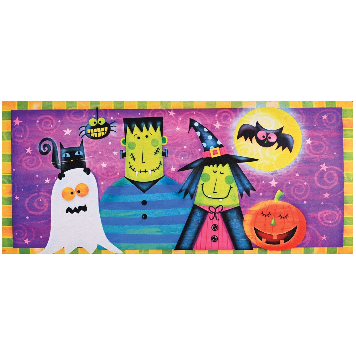DM080390 Doormat Insert Halloween Ghouls 22X10
