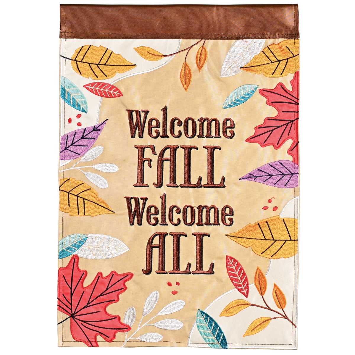 M003020 House Flag Welcome Fall Welcome All