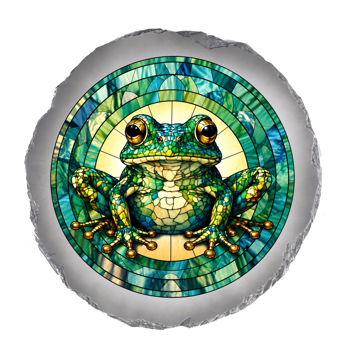 SSRSH0068 Stain Gl Tree Frog Stone Gray
