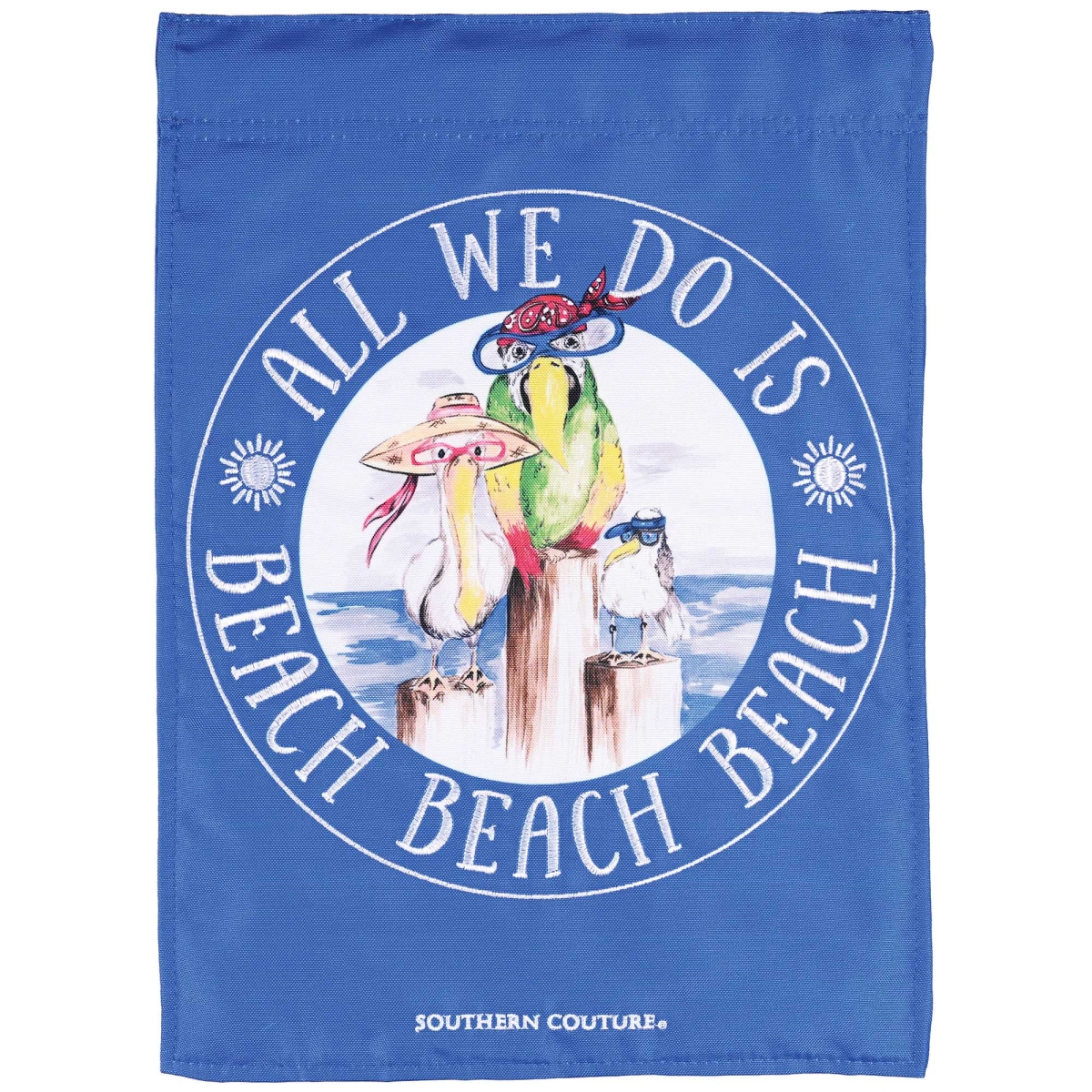 M013062 Garden Flag All We Do Beach Beach Beach