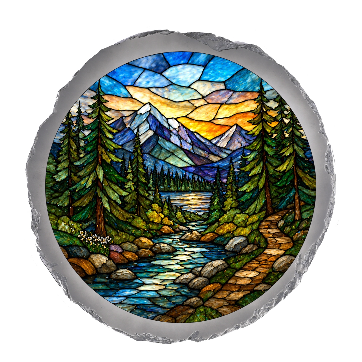 SSRSH0065 Stain Gl Mountain River Stone Gray