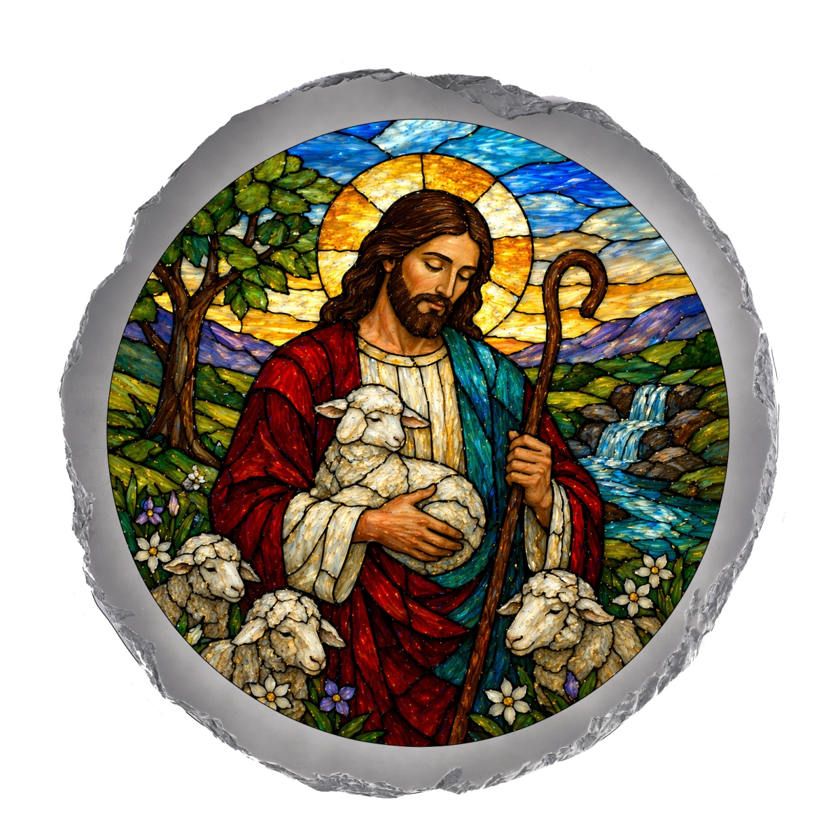 SSRSH0061 Stain Gl The Good Shepherd Stone Gray