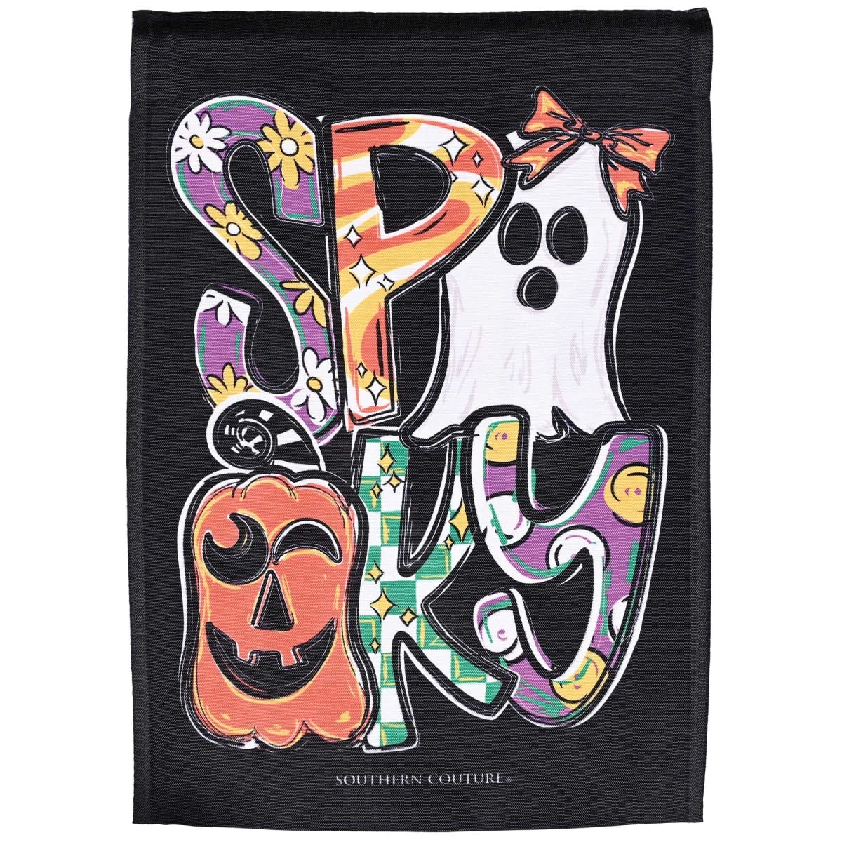 M080414 Garden Flag Spooky