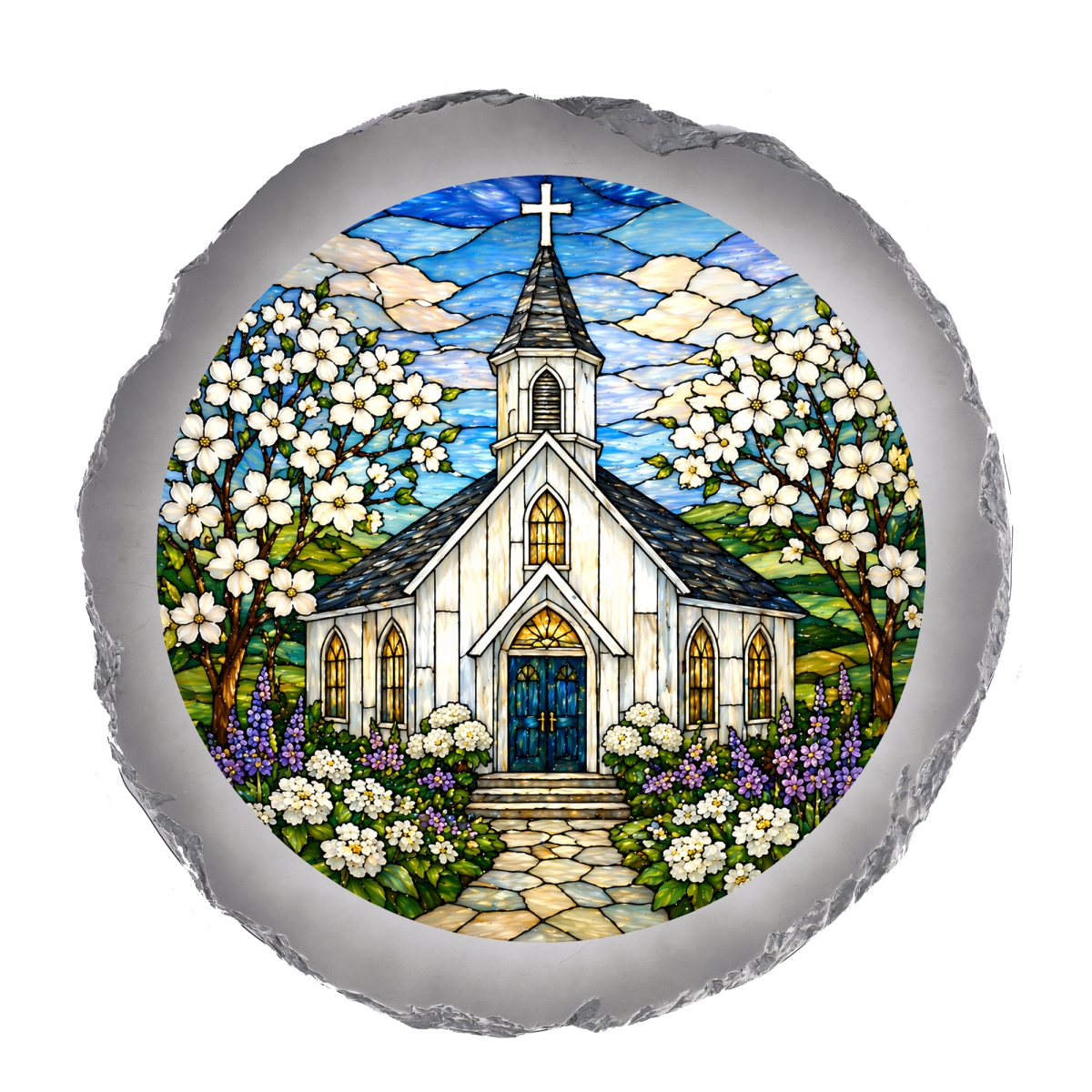 SSRSH0026 Stain Gl White Chapel Stone Gray