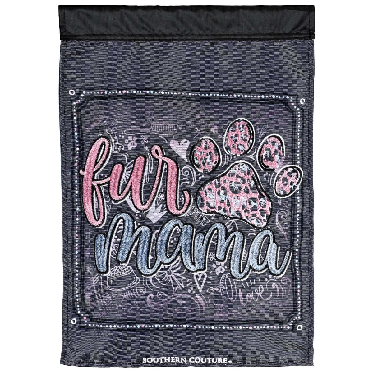 M013065 Garden Flag Fur Mama