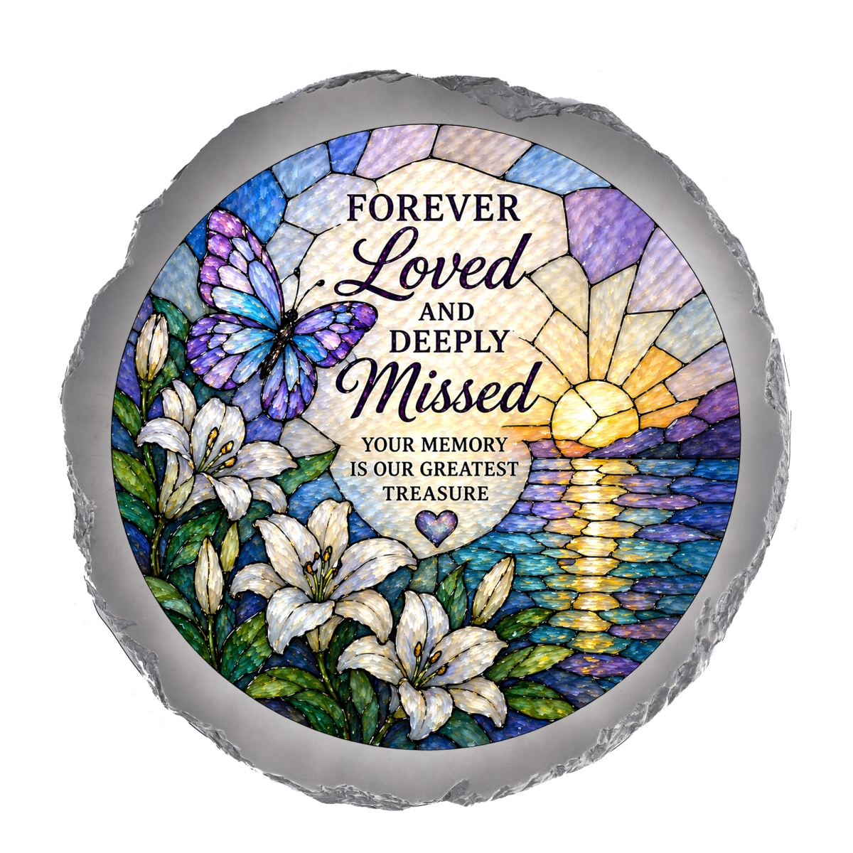 SSRSH0028 Stain Gl Forever Loved Stone Gray