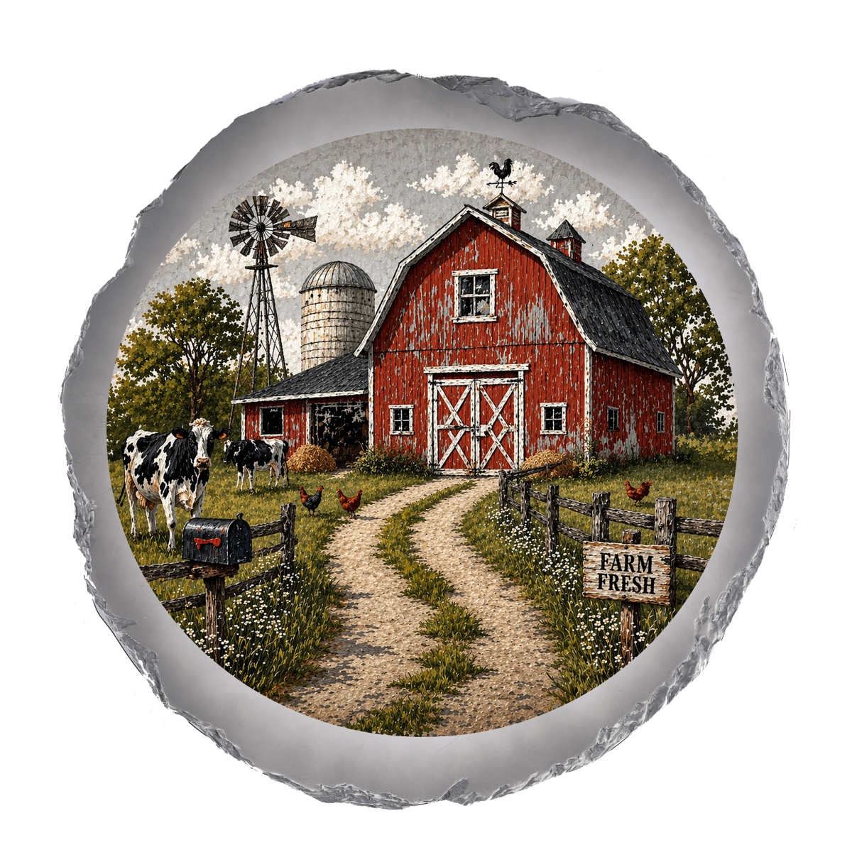 SSRSH0038 Stain Gl Farm Barn Stone Gray
