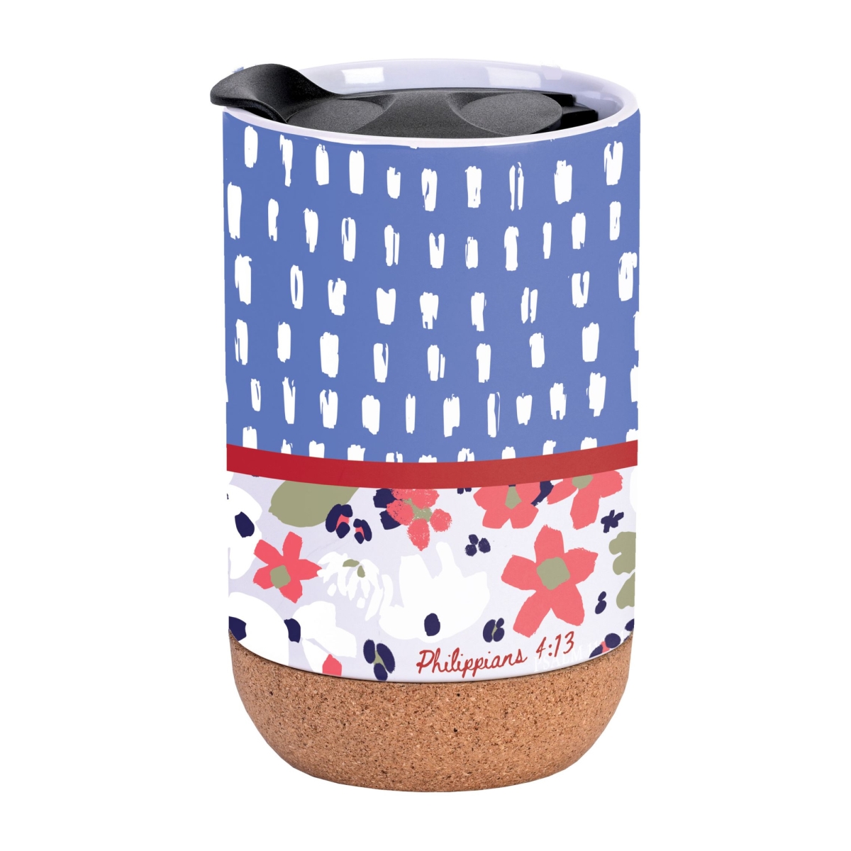 CBT1 Cork Bottom Tumbler Floral Philippians 4