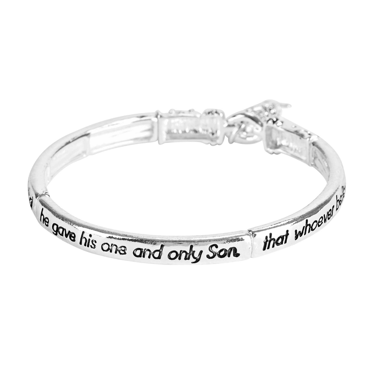 30-8106T Bracelet Faith John3:16 Fish Tile