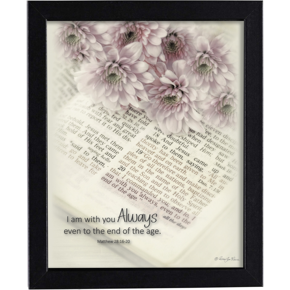 FRMWDBL-810-126 Framed Art I Am With You Always