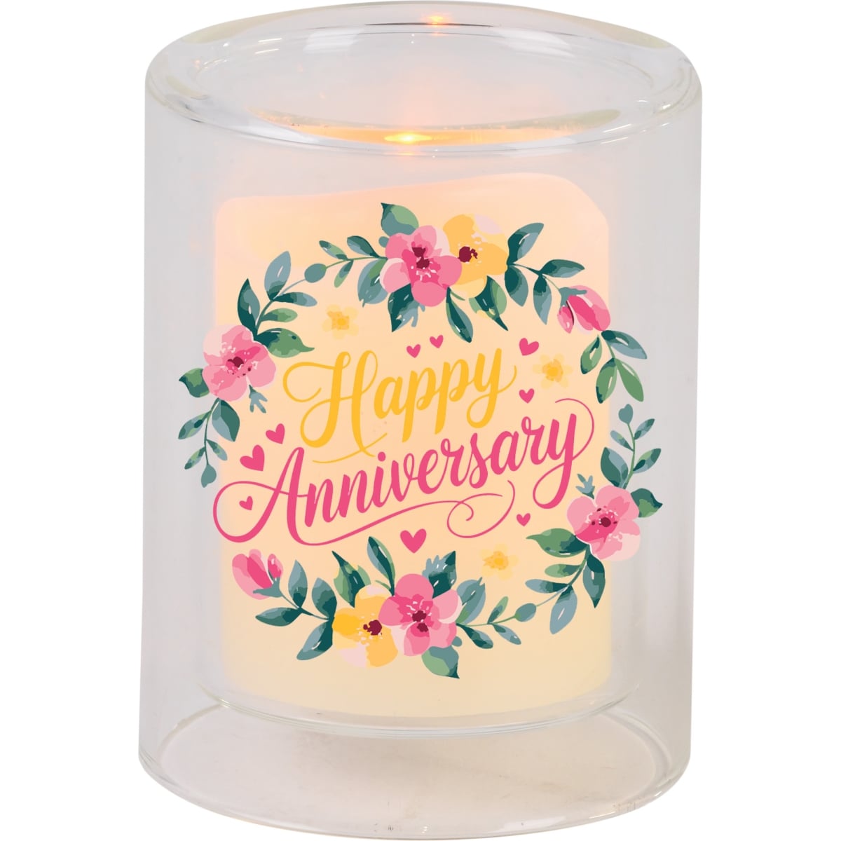 GCH-03-25 Candleholder Votive Happy Anniversary