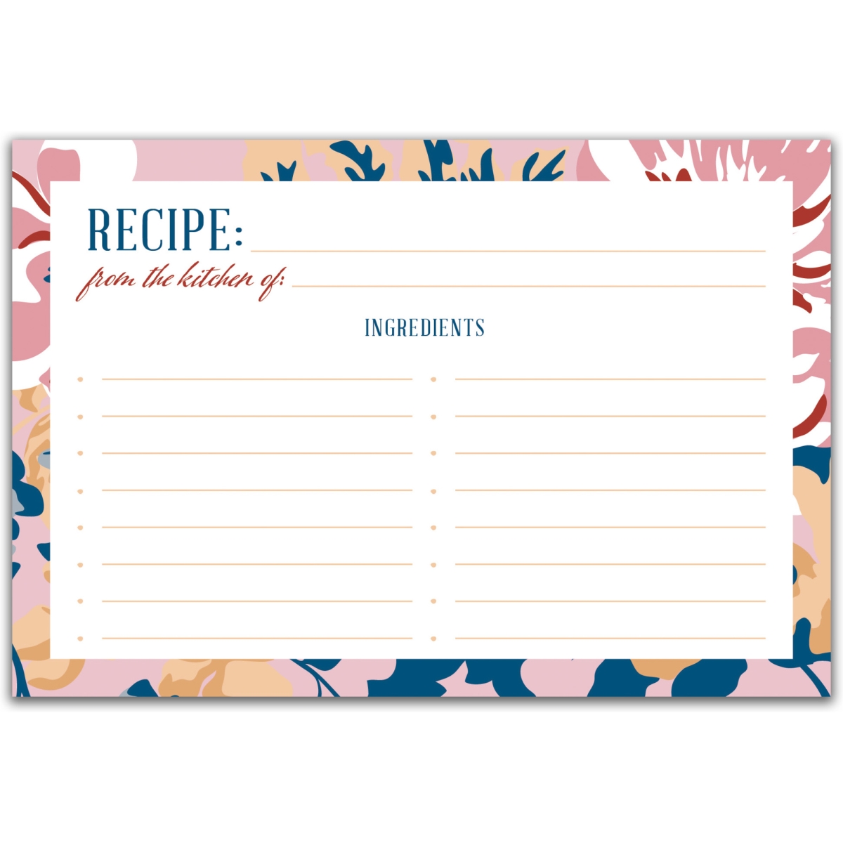 RC5 Recipe Card The Lord Bless You And Keep