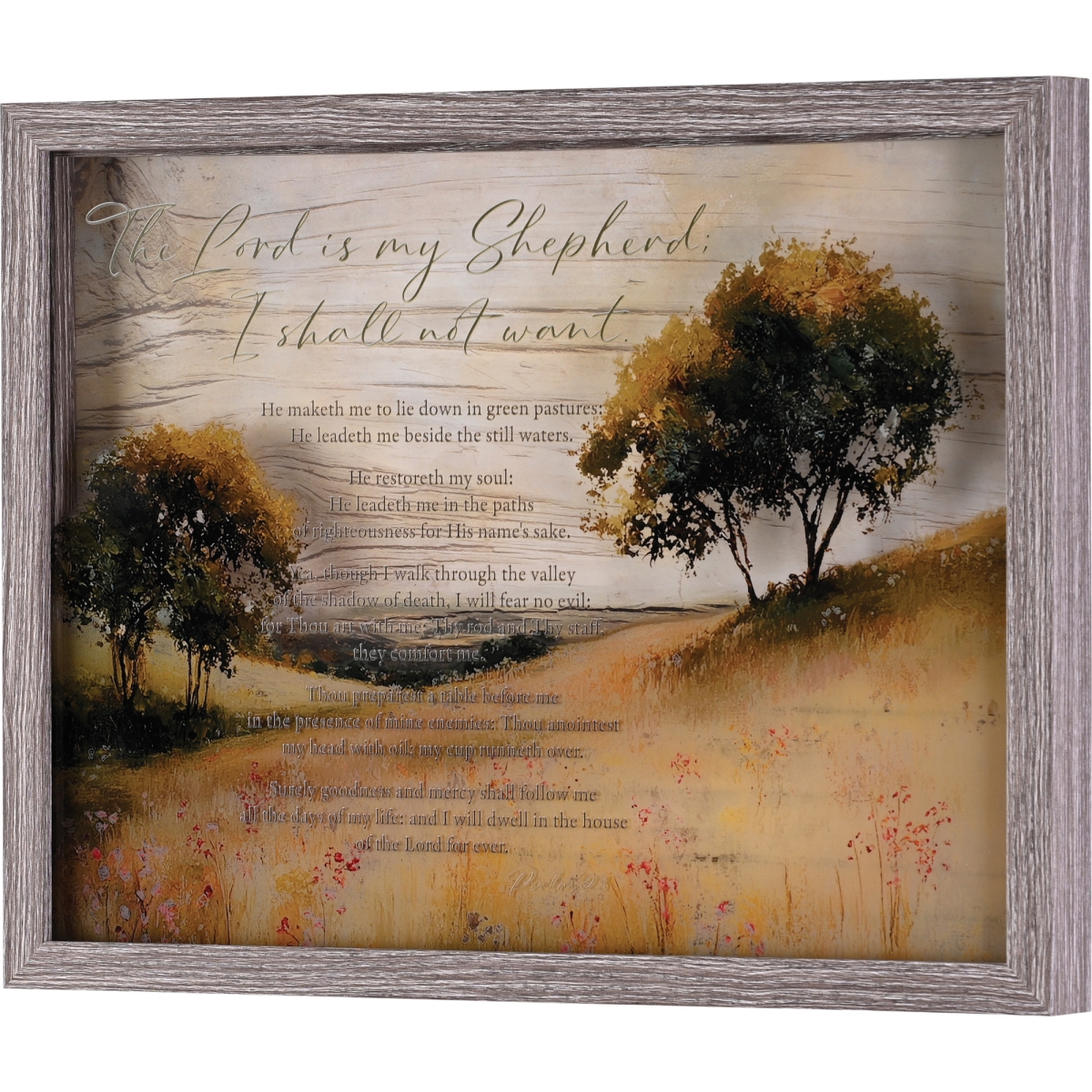 FRMWDWG-1612-7 Framed Wall Art The Lord Is My Shepherd