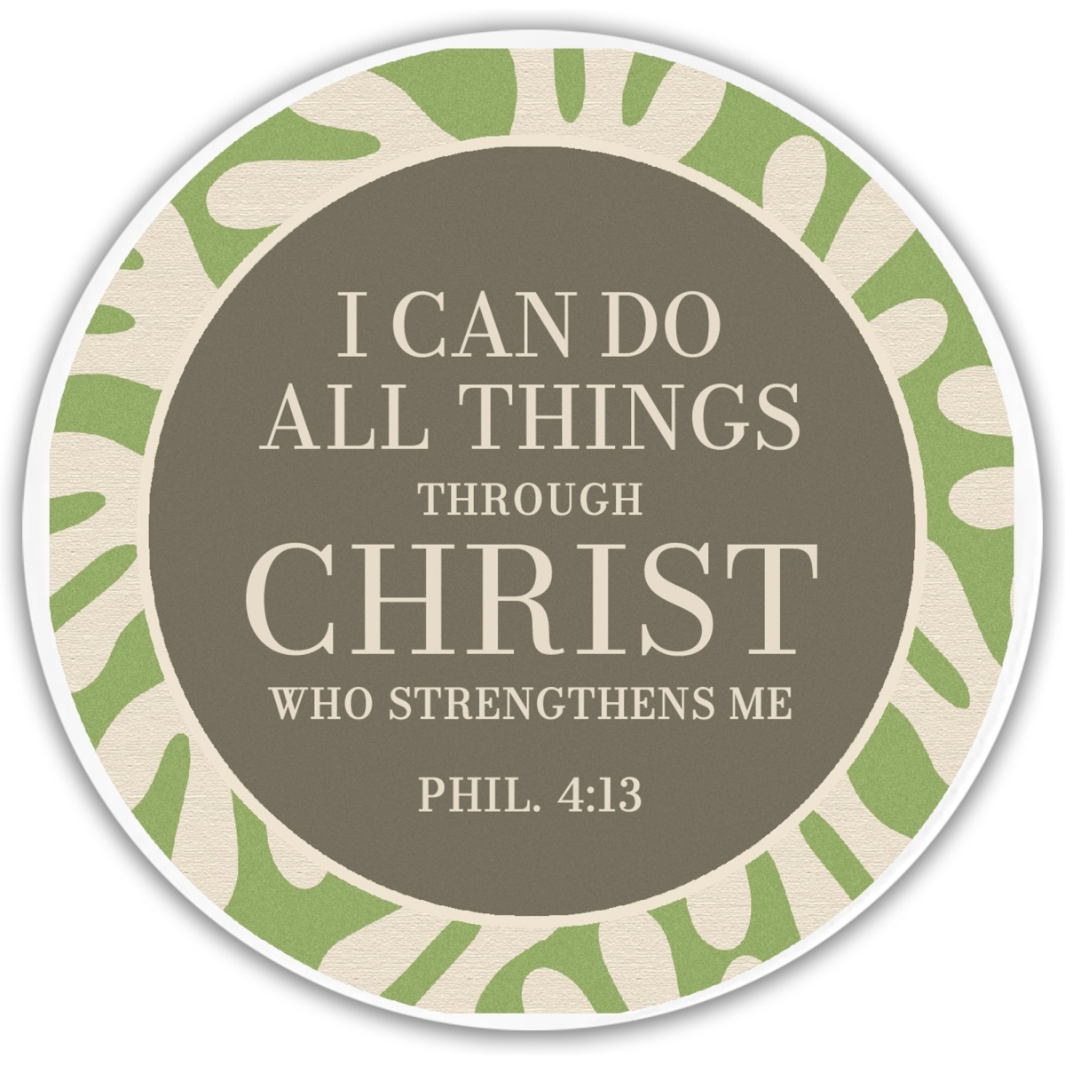 GLC10 Glass Coaster I Can Do All Things