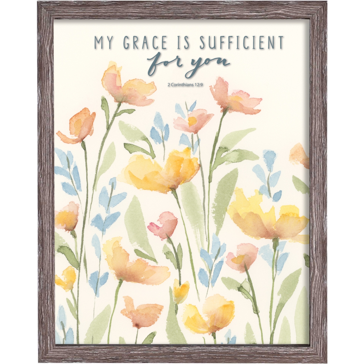 FRMWDWG-1114-106 Framed Wall Art My Grace Is Sufficient