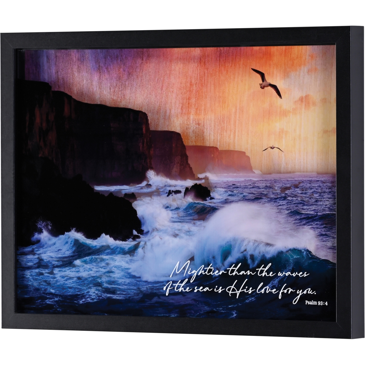 FRMWDBL-1612-4 Framed Wall Art Mightier Than The Waves