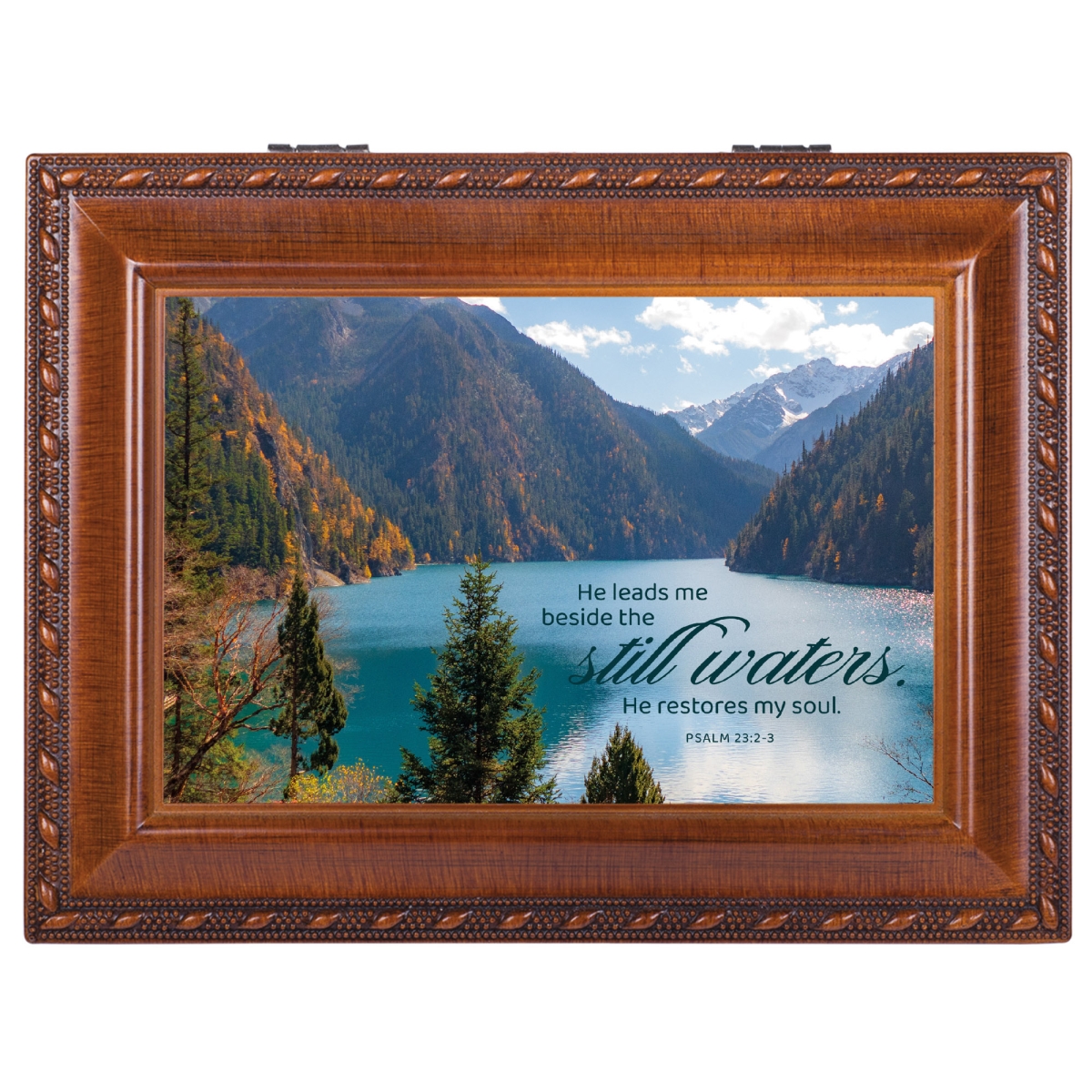 MB2410S Music Box He Leads Me Besides Still