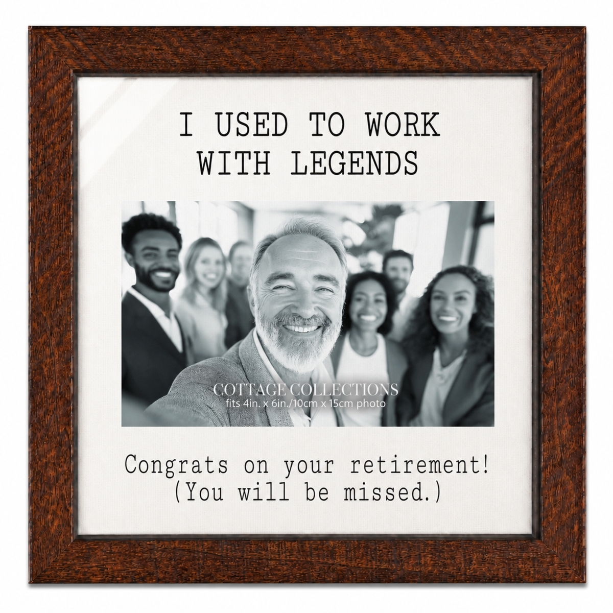 FRMWDBW-88-19 Photo Frame Work With Legends 8X8