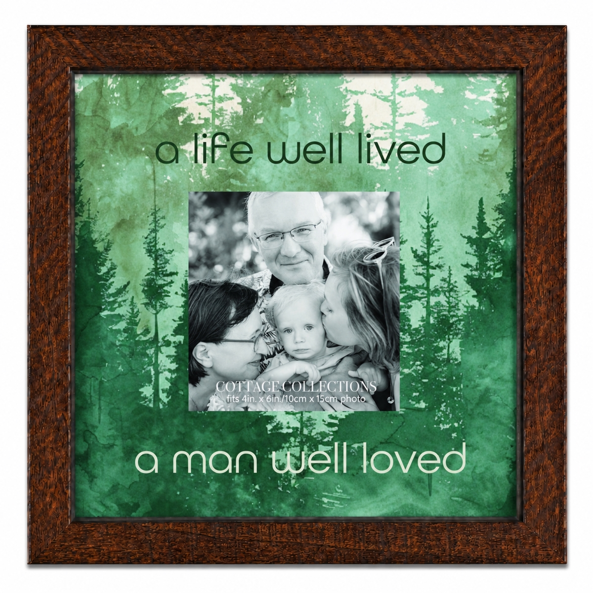 FRMWDBW-88-12 Photo Frame A Life Well Lived A Man 8X8