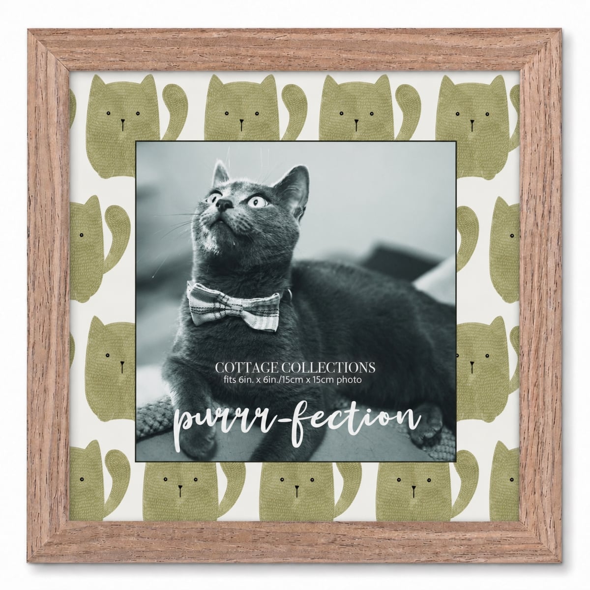 FRMWDDW-88-10 Photo Frame Cat Purrr-Fection 8X8