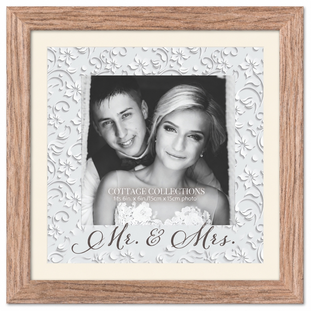 FRMWDDW-88-13 Photo Frame Mr. & Mrs. 8X8
