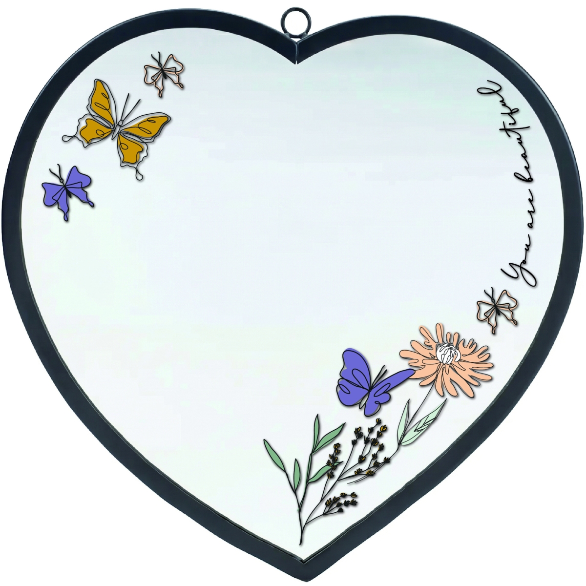 HMW801 Heart Mirror You Are Beautiful