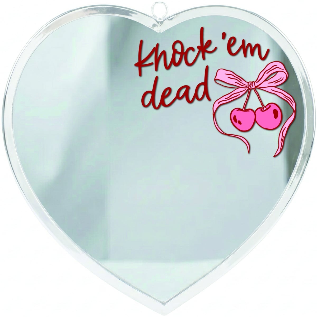 HMW804 Heart Mirror Cherries Knock Em Dead