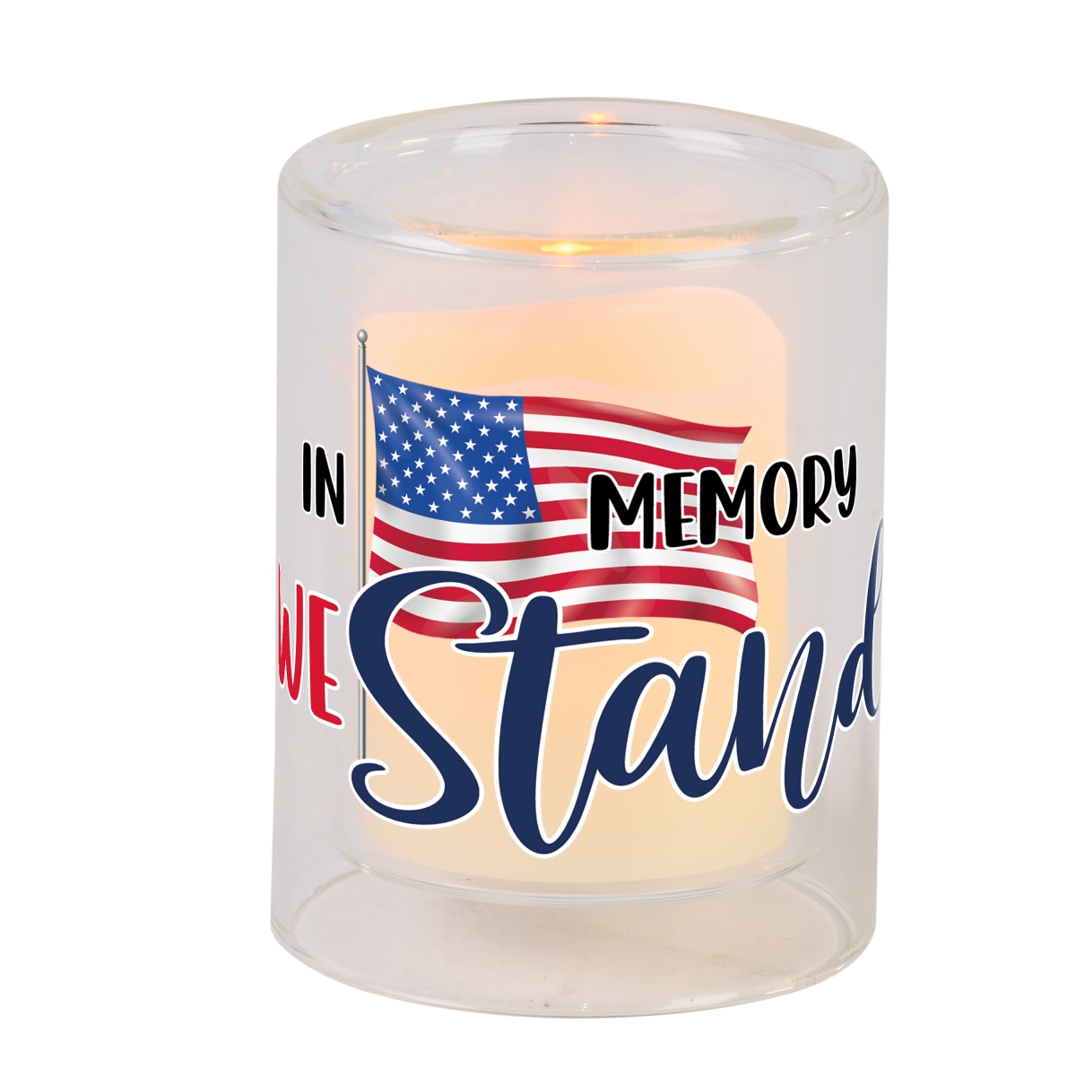 GCH-03-37 Candleholder In Memory We Stand Votive