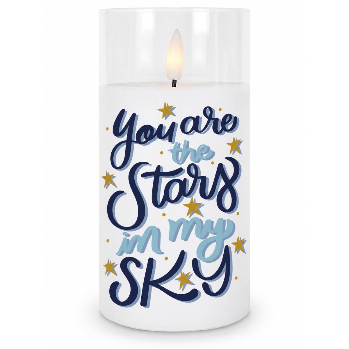 CNDLED63 LED Candle You Are The Stars In My Sky