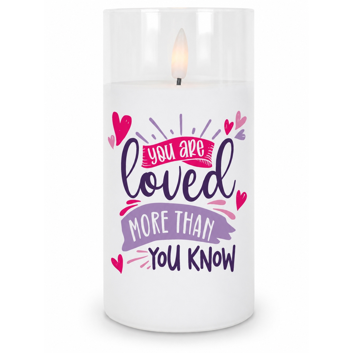 CNDLED64 LED Candle You Are Loved More Than You