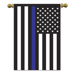 01769 Thin Blue LIne II Garden Flag
