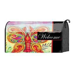 09090 Crawfish Butterf Mailbox Flag Cover