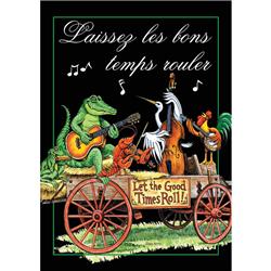 Laissez Les Bons Temps Garden Flag