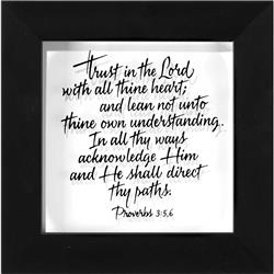 Picture of Dicksons 20B-66-305 Trus in the Lord Proverbs 3- 5-6, Framed Wall Art