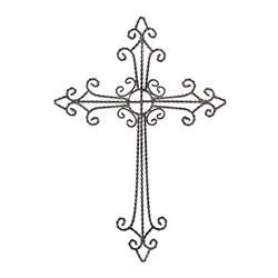 11.5 x 16.5 in. Metal Wall Cross - Antique Grey