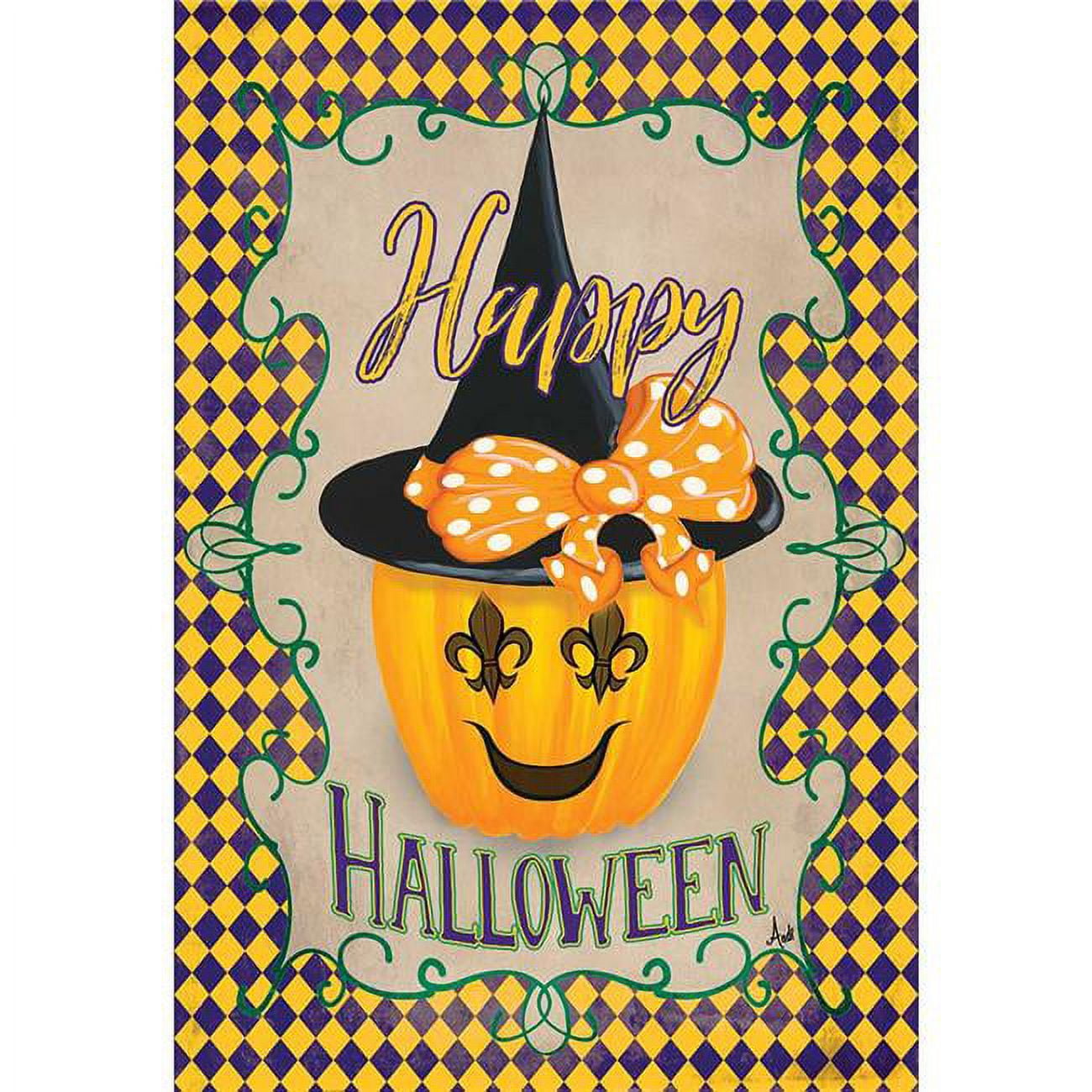 13 x 18 in. Happy Halloween Polyester Garden Flag