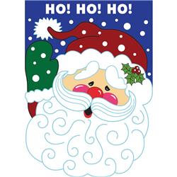 1483 13 x 18 in. Santa Polyester Garden Flag