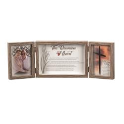 6.62 x 19 in. Reunion Heart 3-Part Tabletop Photo Frame