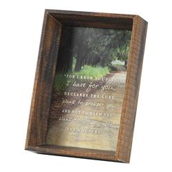 PF1240BR-46-2 3.5 x 5.5 in. Jeremiah 29-11 Tabletop Photo Frame - for I Know the Plans