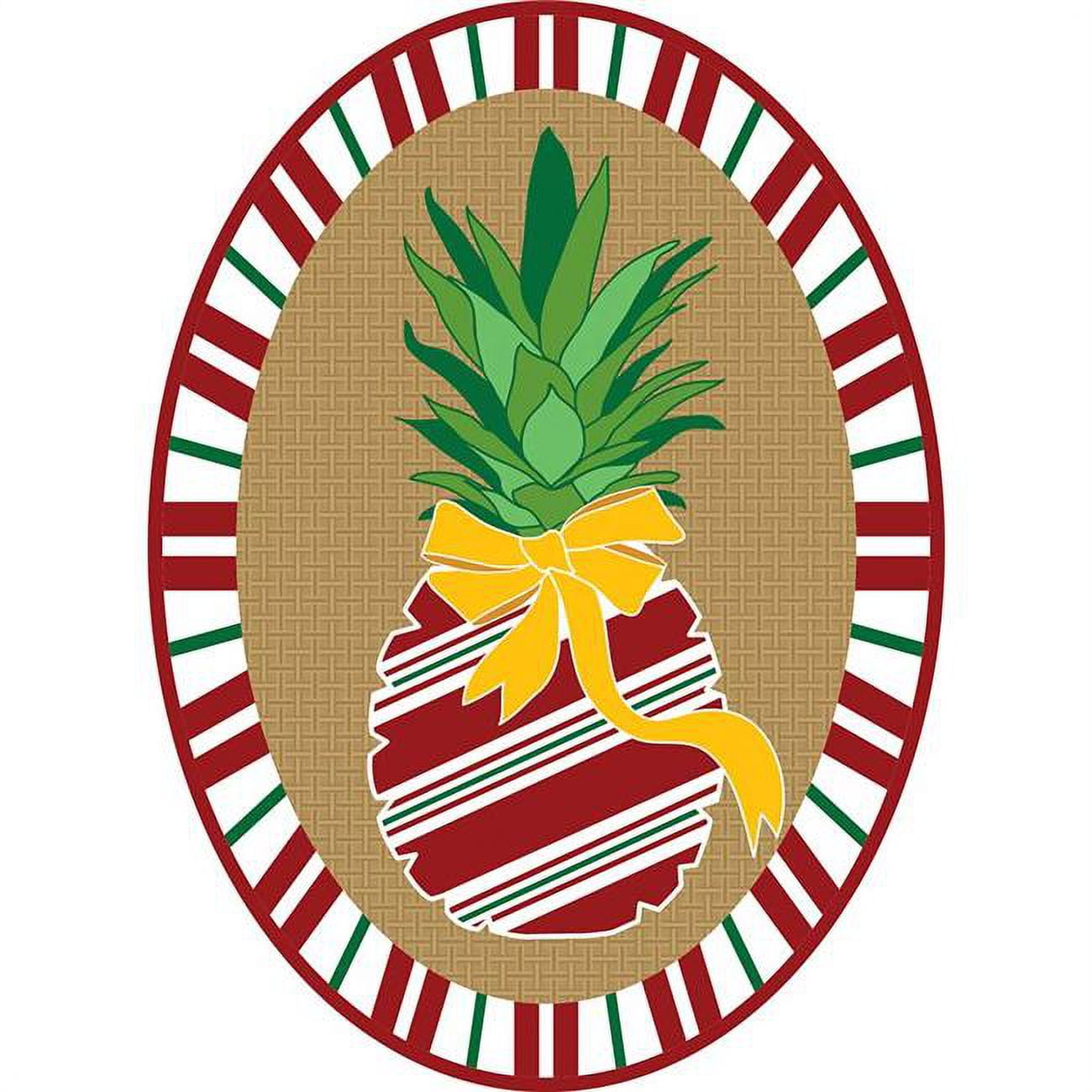 18 x 13 in. Door Banners Pineapple Burlap Garden Flag